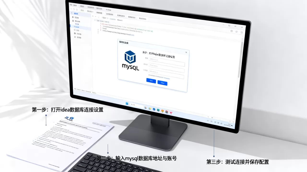 如何在idea中配置mysql数据库连接，怎么设置？