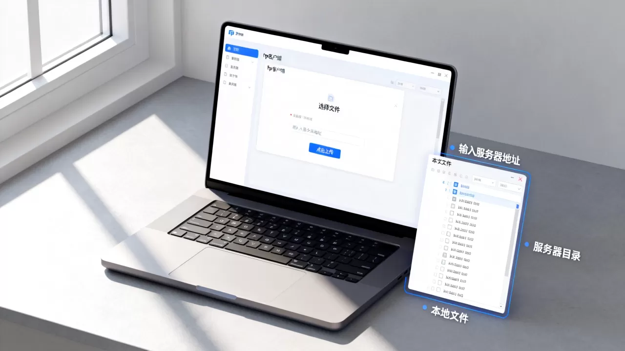 ftp服务器怎么上传文件