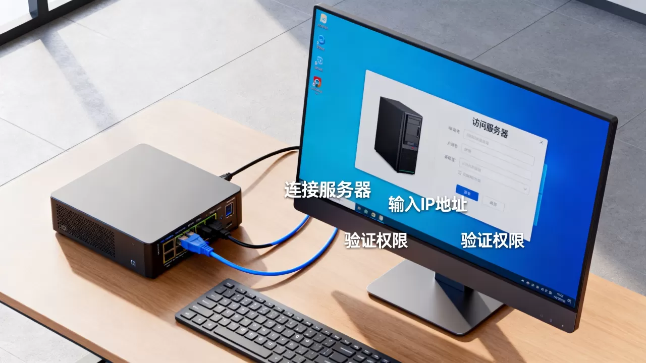 用友t3一台电脑怎么访问服务器