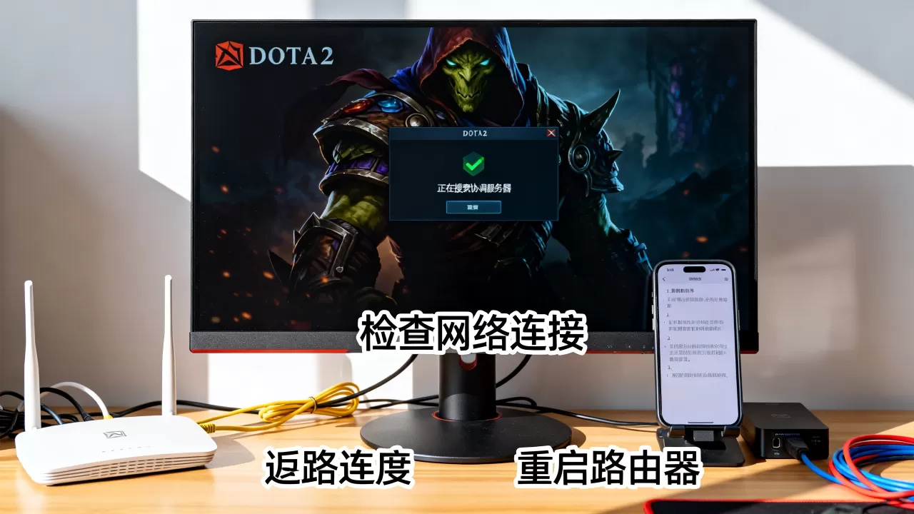 Dota2一直搜索协调服务器怎么解决，是什么原因