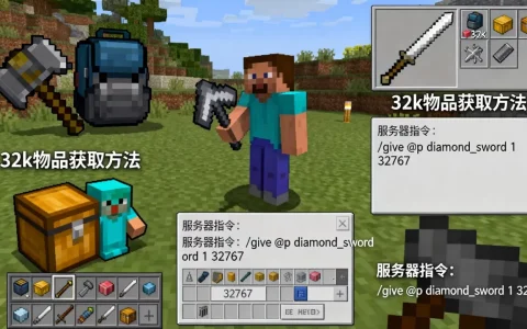 我的世界怎么在别人服务器轻松搞32k？怎么做到的？