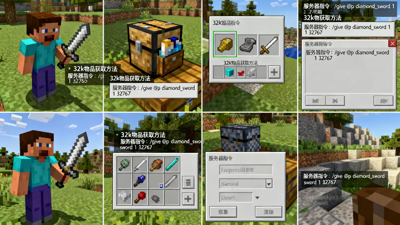 我的世界怎么在别人服务器轻松搞32k？怎么做到的？