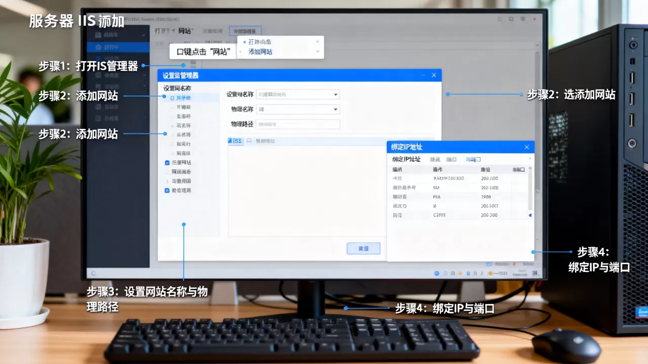 服务器IIS如何添加网站,搭建网站步骤有哪些 服务器IIS如何添加网站,搭建网站步骤有哪些