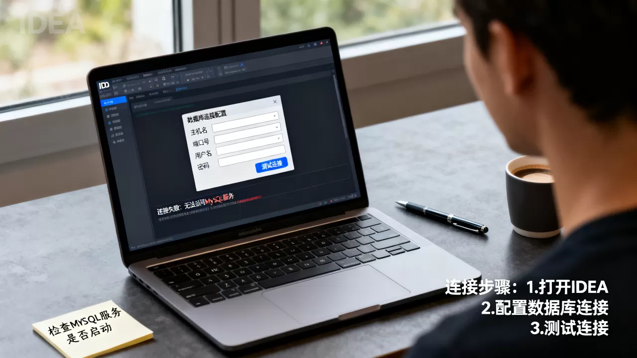 IDEA如何连接MySQL数据库，连接失败怎么办？