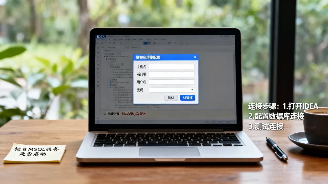 IDEA如何连接MySQL数据库，连接失败怎么办？