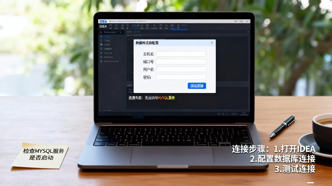 IDEA如何连接MySQL数据库，连接失败怎么办？