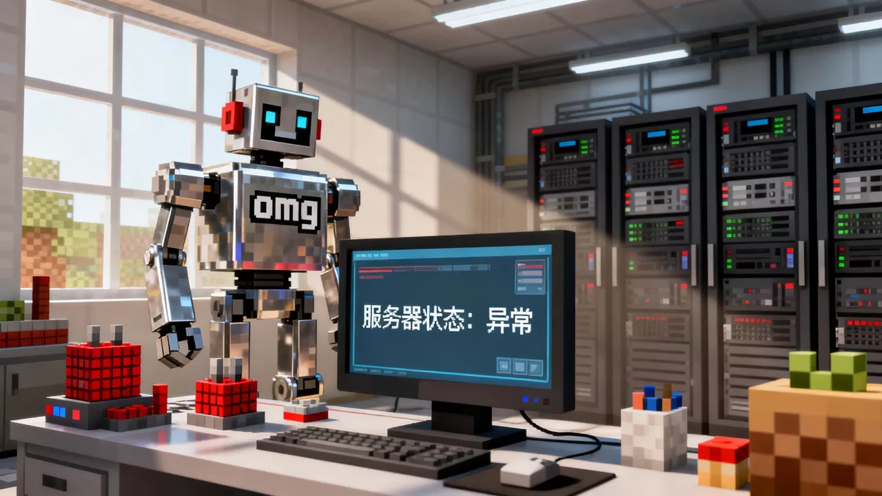 我的世界omg机器人的服务器到底怎么了,怎么回事 我的世界omg机器人的服务器到底怎么了,怎么回事