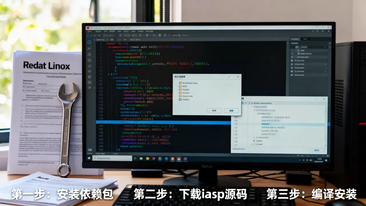 RedHat Linux中怎么配置iasp，安装步骤是什么？
