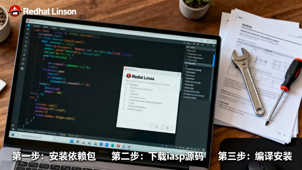 RedHat Linux中怎么配置iasp，安装步骤是什么？