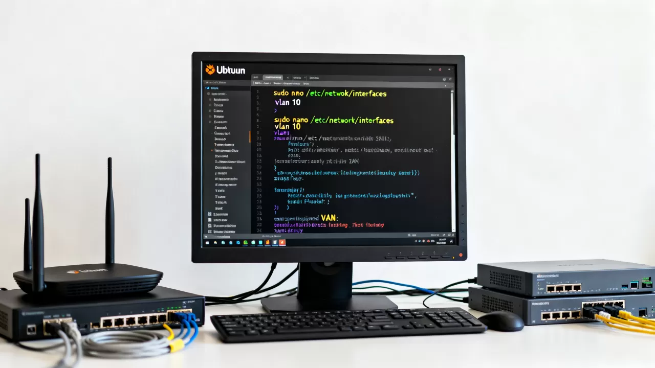 Ubuntu网络配置文件怎么改？,自定义VLAN怎么配置？