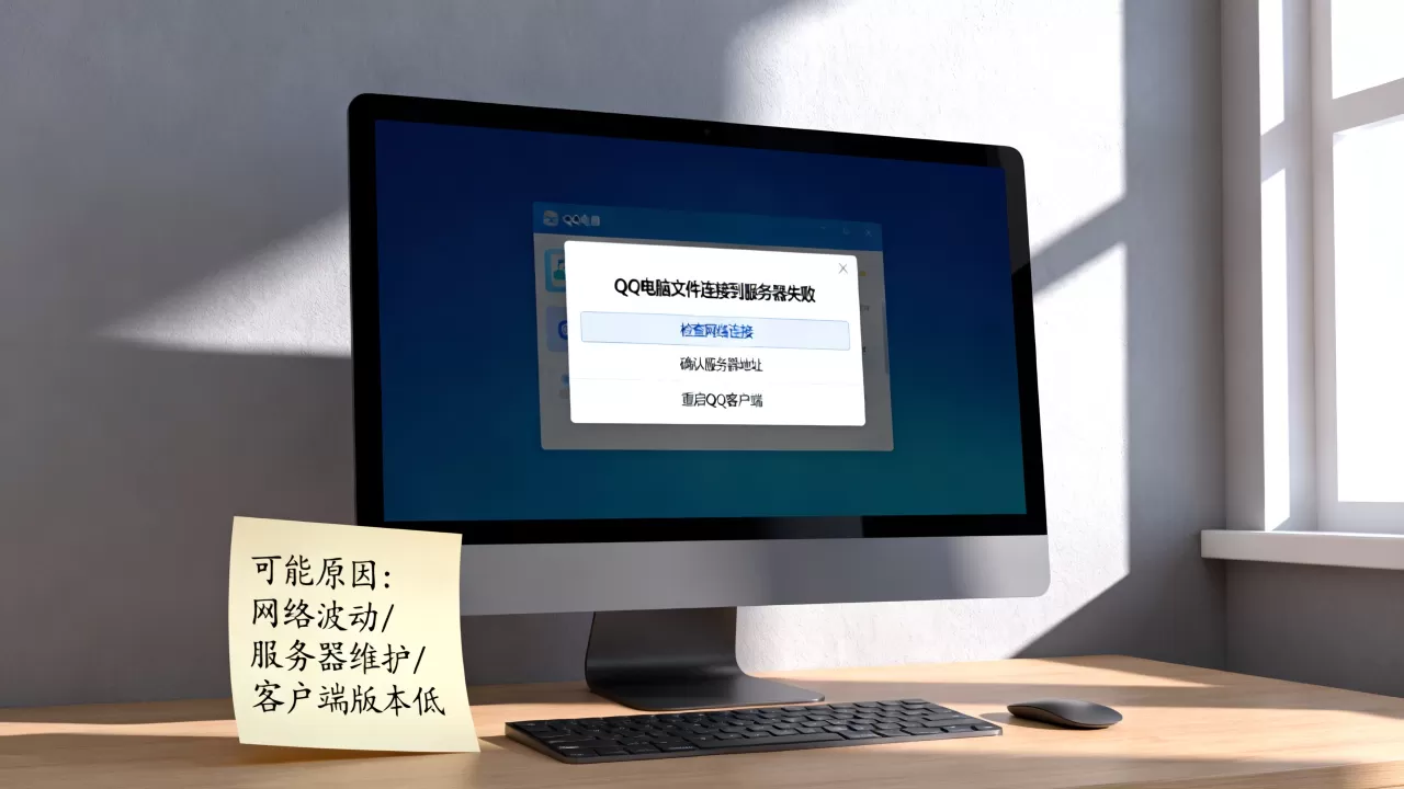 QQ电脑文件连接到服务器失败怎么解决,原因是什么 QQ电脑文件连接到服务器失败怎么解决,原因是什么