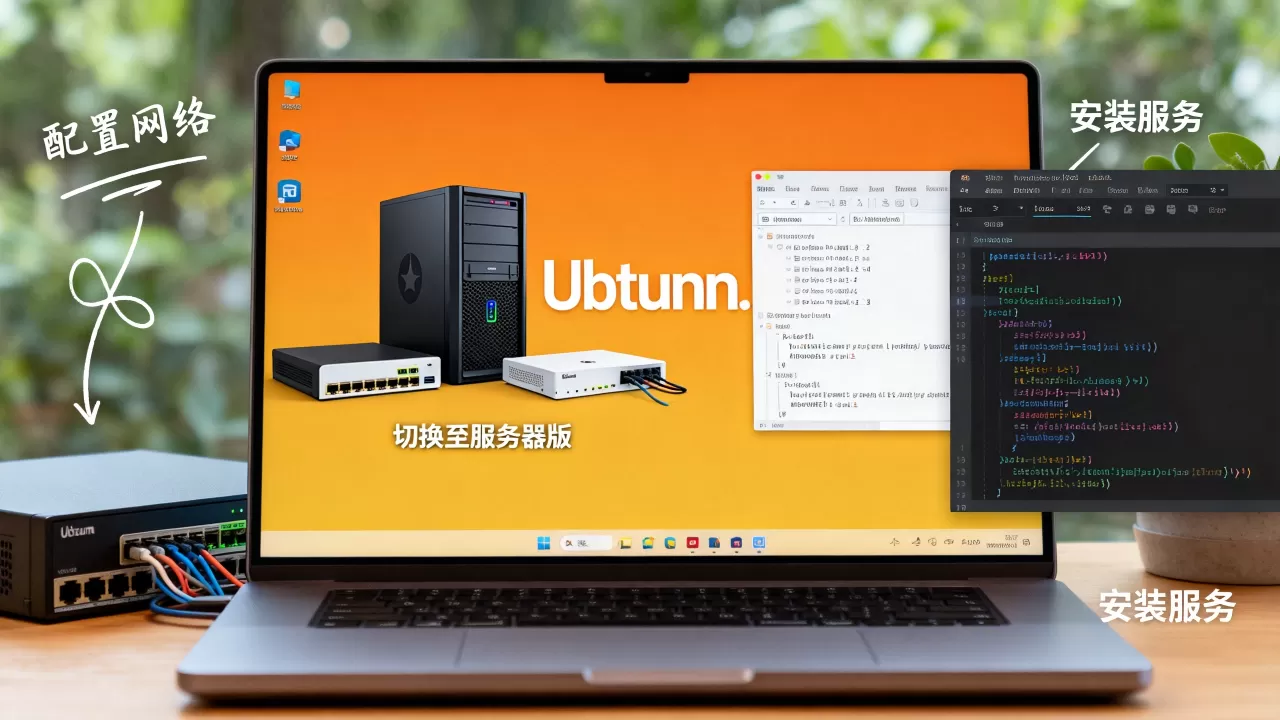 ubuntu桌面版能改成服务器版吗，怎么设置
