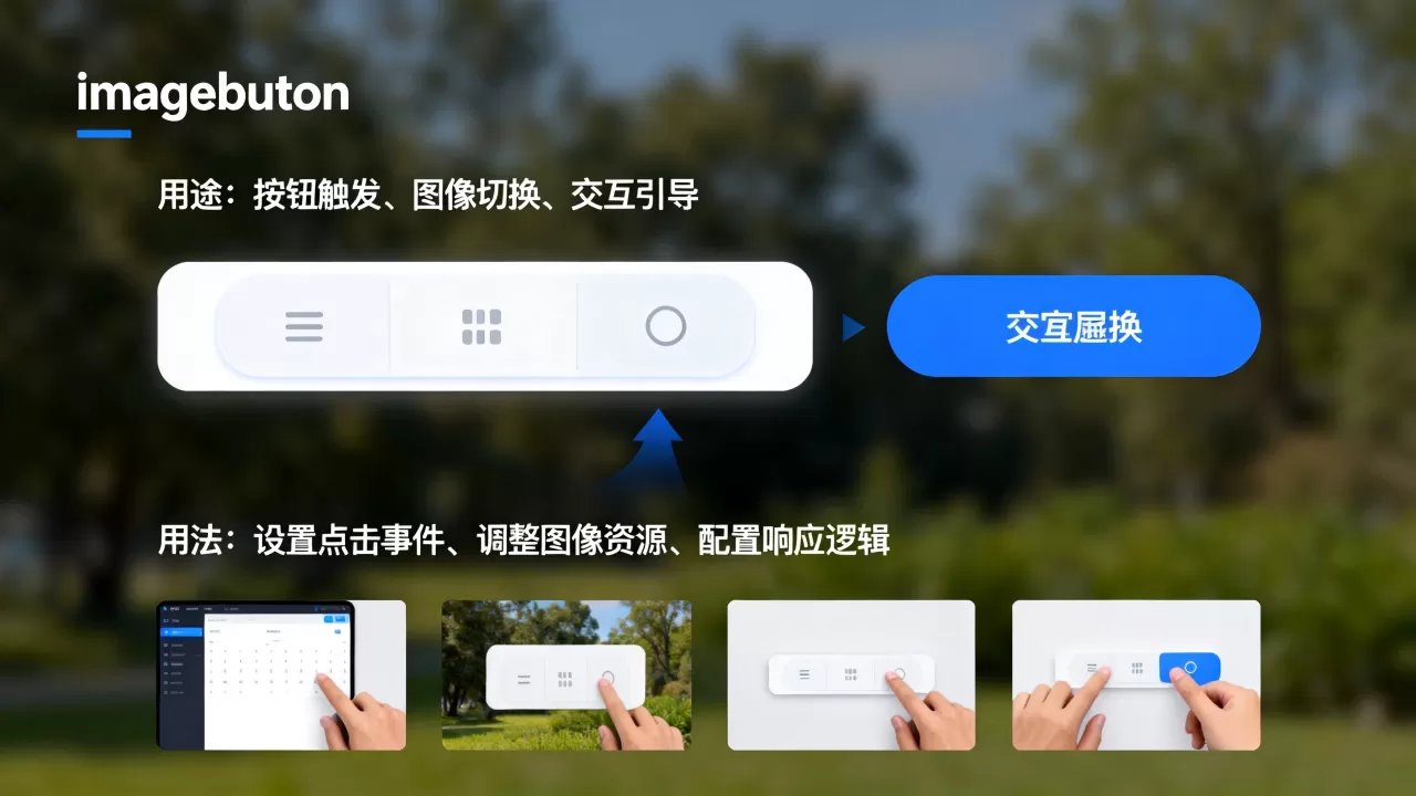imagebutton控件作为基础控件有哪些用途？，怎么用
