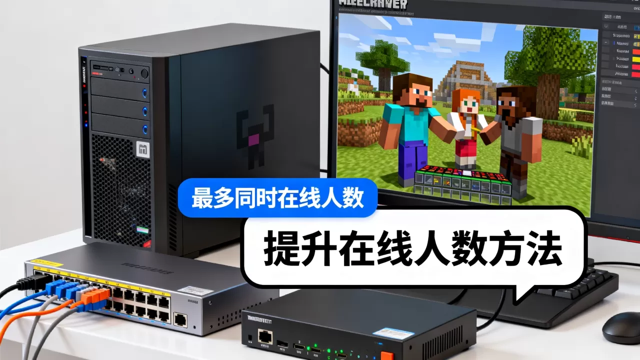 我的世界服务器最多能同时在线多少人？,怎么提升同时在线人数？