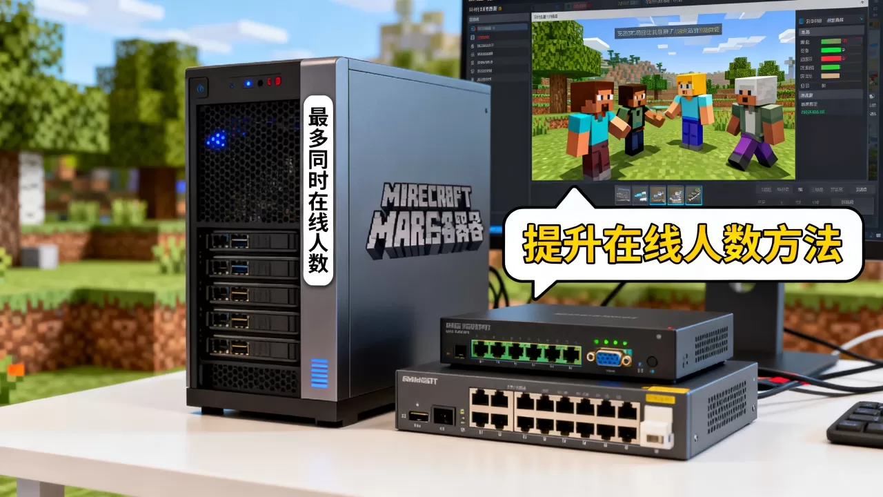 我的世界服务器最多能同时在线多少人？,怎么提升同时在线人数？