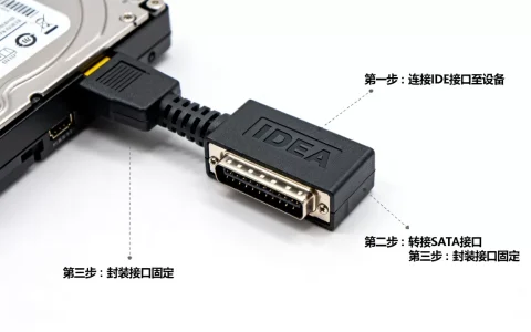IDE接口转SATA转封装接口怎么用，教程是什么