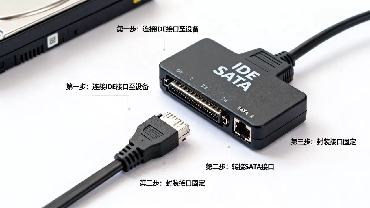 IDE接口转SATA转封装接口怎么用,教程是什么 IDE接口转SATA转封装接口怎么用,教程是什么