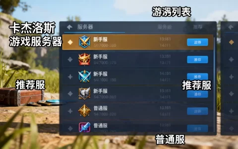 卡杰洛斯有哪些服务器，哪个服务器最适合新手？