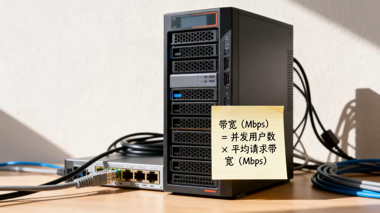 服务器10m带宽能支撑多少人并发？带宽与访问量换算公式？