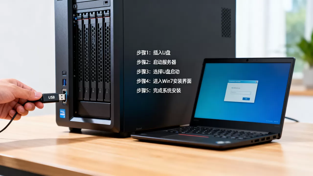 怎么用u盘在服务器安装win7系统，具体步骤有哪些？