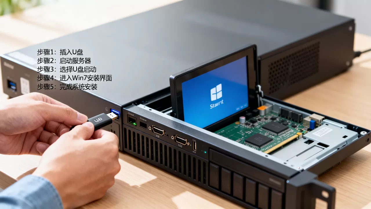 怎么用u盘在服务器安装win7系统，具体步骤有哪些？