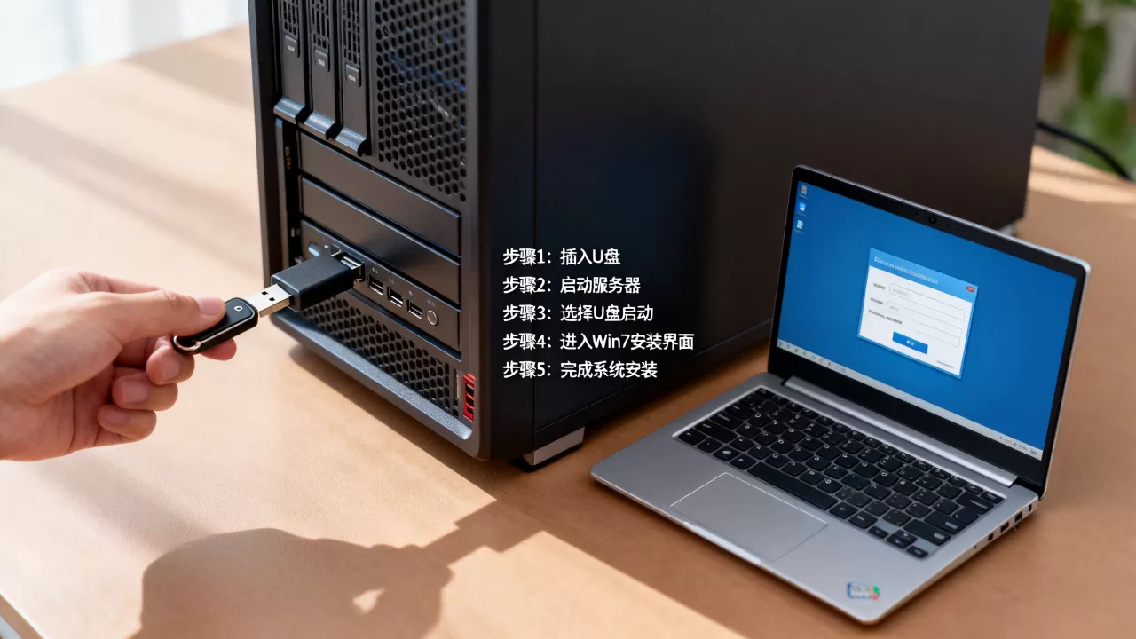 怎么用u盘在服务器安装win7系统，具体步骤有哪些？