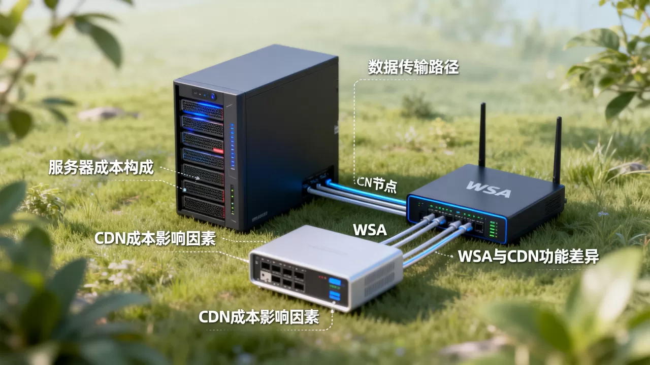 服务器和CDN成本有什么关系,WSA与CDN区别有哪些? 服务器和CDN成本有什么关系,WSA与CDN区别有哪些?