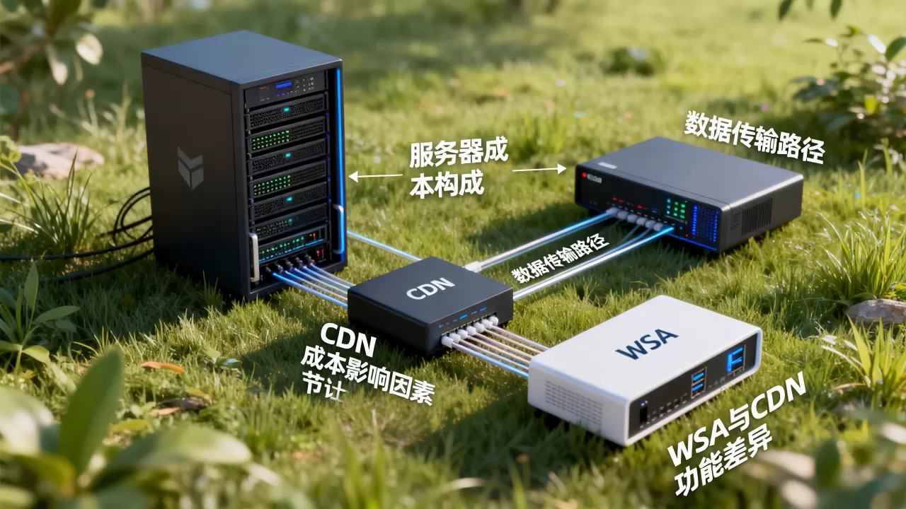 服务器和CDN成本有什么关系,WSA与CDN区别有哪些? 服务器和CDN成本有什么关系,WSA与CDN区别有哪些?