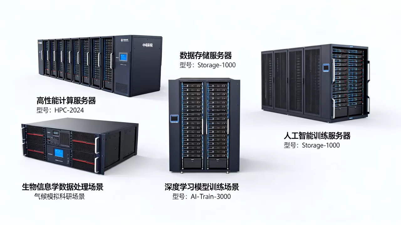 中科院的服务器都有哪些型号，分别应用在什么科研场景？
