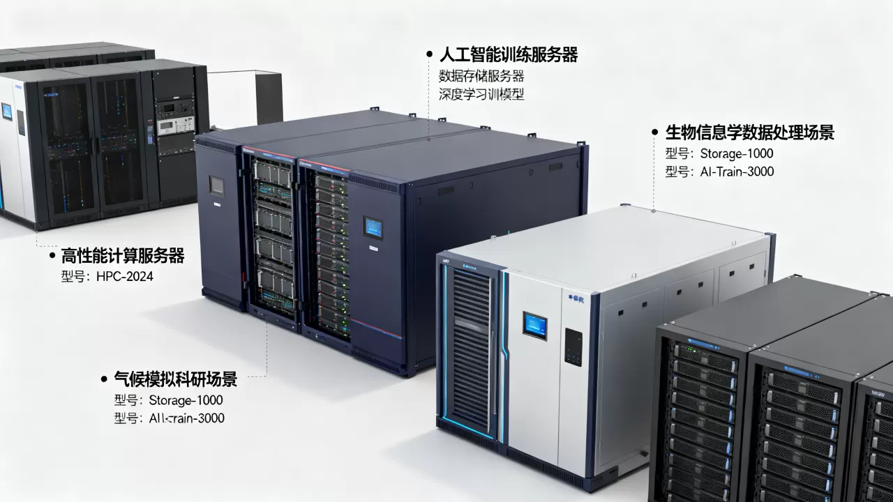 中科院的服务器都有哪些型号，分别应用在什么科研场景？