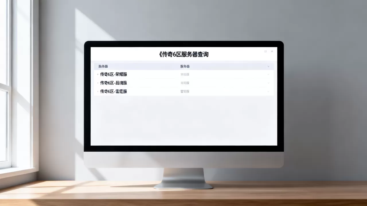 传奇6区有哪些服务器,如何快速查询? 传奇6区有哪些服务器,如何快速查询?