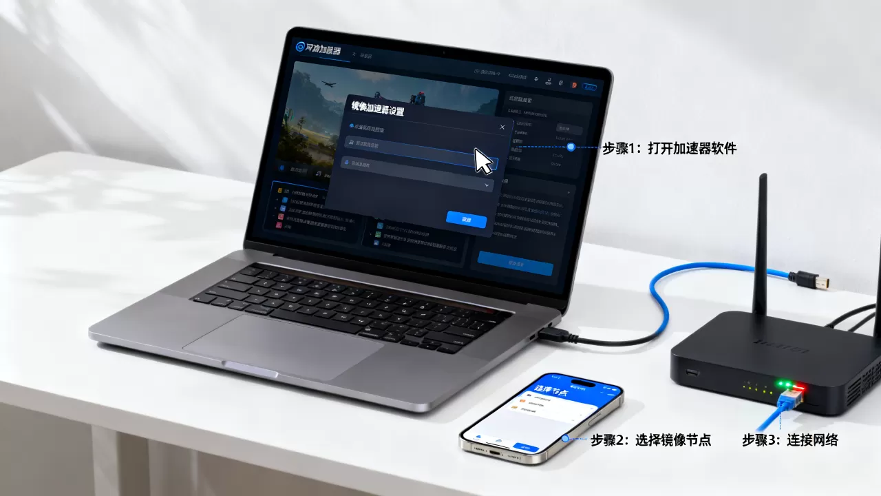IP网游加速器如何设置镜像加速器？，网游加速器怎么设置