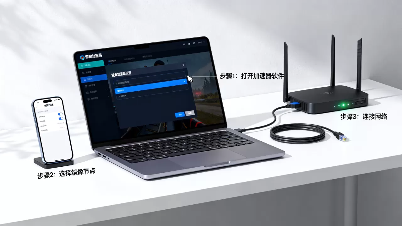 IP网游加速器如何设置镜像加速器？，网游加速器怎么设置
