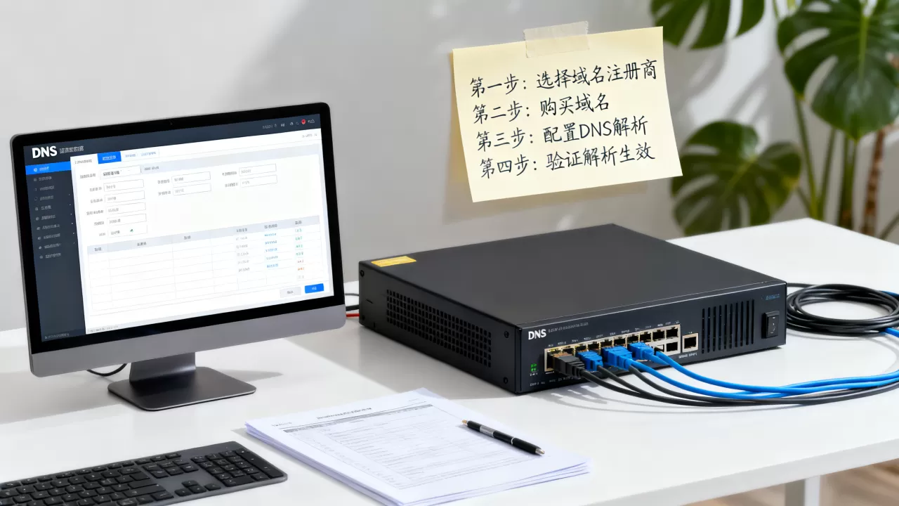 如何配置服务器域名？，DNS服务器配置步骤有哪些？