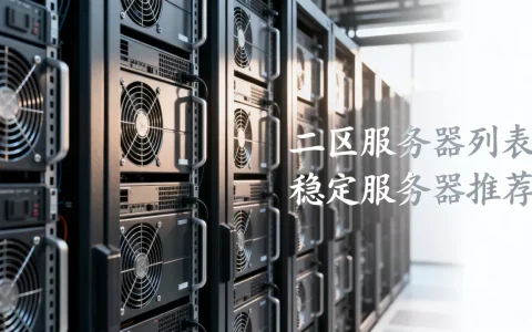你知道二区有哪些服务器吗？，哪个服务器最稳定？