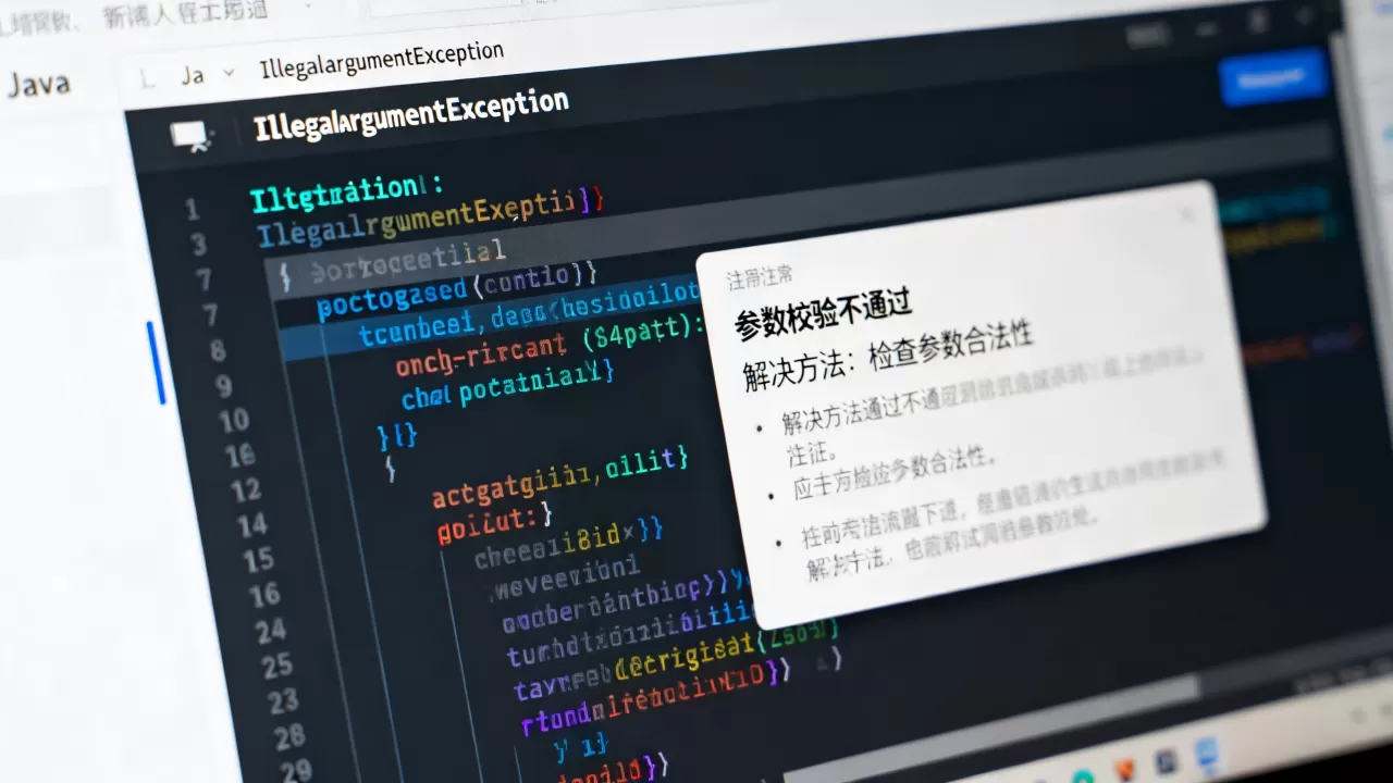 Java中非法参数异常是什么原因？，怎么解决
