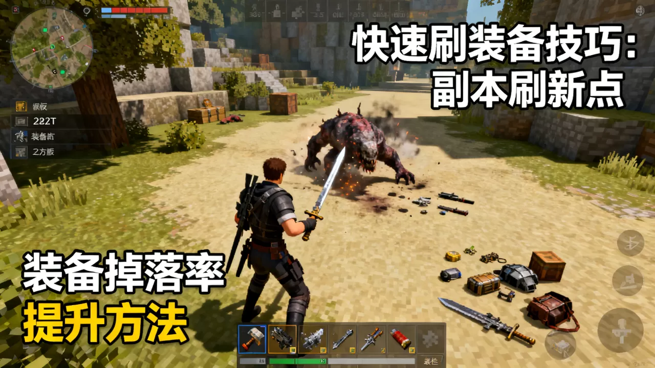 2b2t手游版怎么快速刷装备，有什么技巧吗？