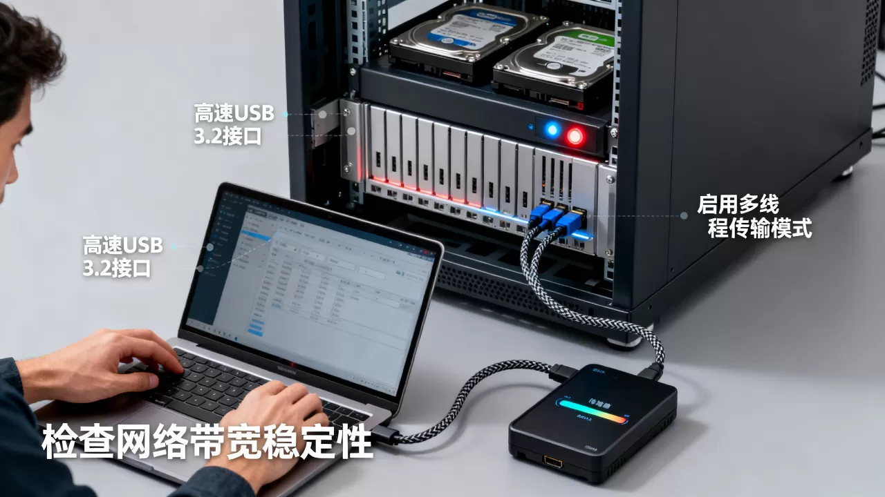 服务器中2个T的大文件怎么快速弄出来，有什么方法？