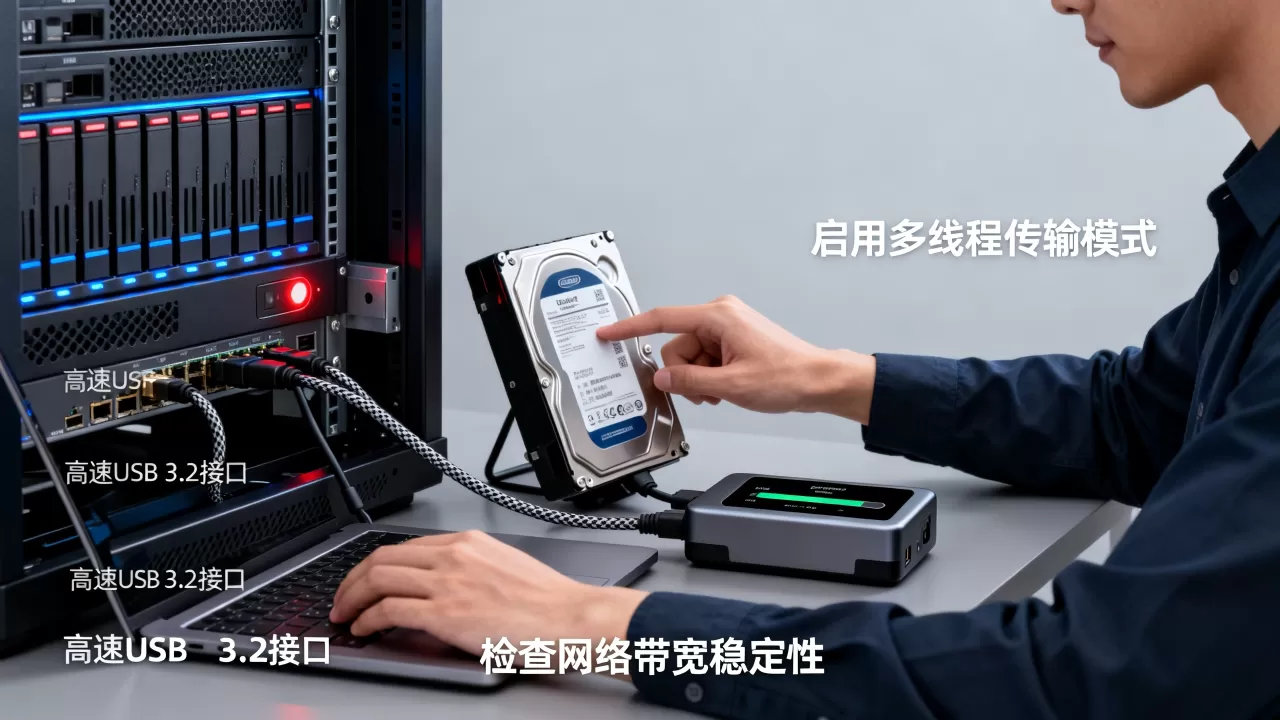 服务器中2个T的大文件怎么快速弄出来，有什么方法？