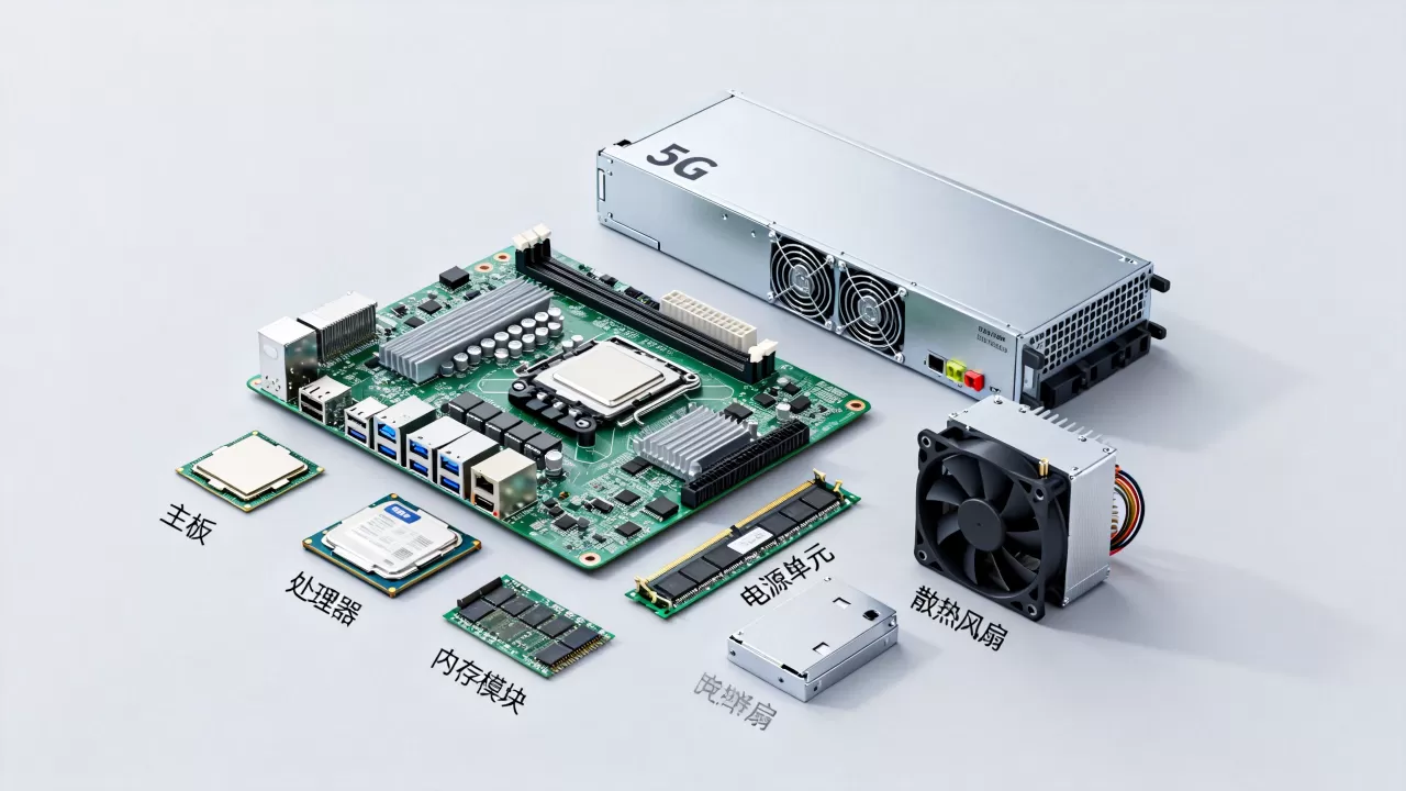 5G服务器由哪些单元组成？,核心部件包含哪些？