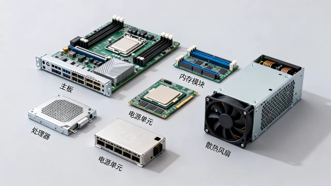 5G服务器由哪些单元组成？,核心部件包含哪些？