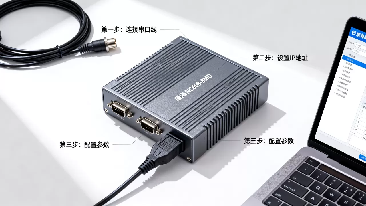 康海nc608-8md串口服务器该怎样配置,配置步骤是什么 康海nc608-8md串口服务器该怎样配置,配置步骤是什么