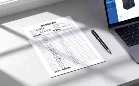 服务器配置调研表怎么做，有哪些注意事项？