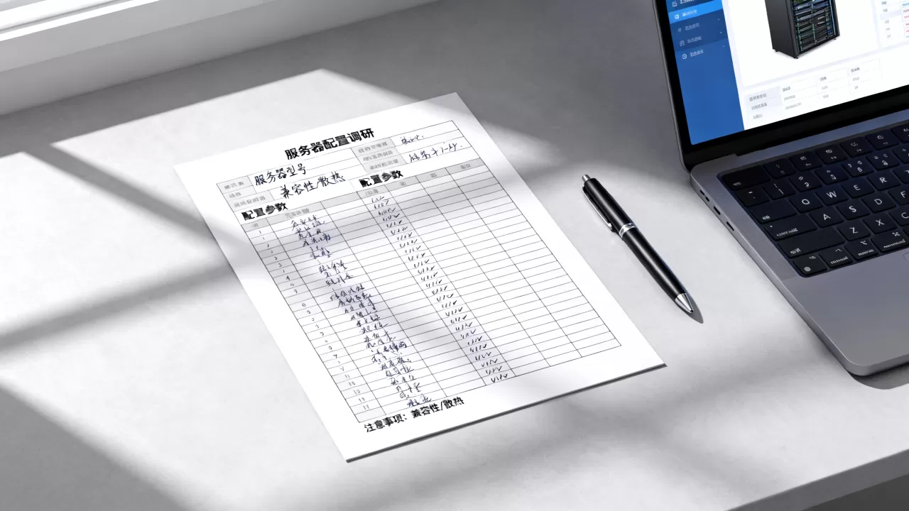 服务器配置调研表怎么做，有哪些注意事项？