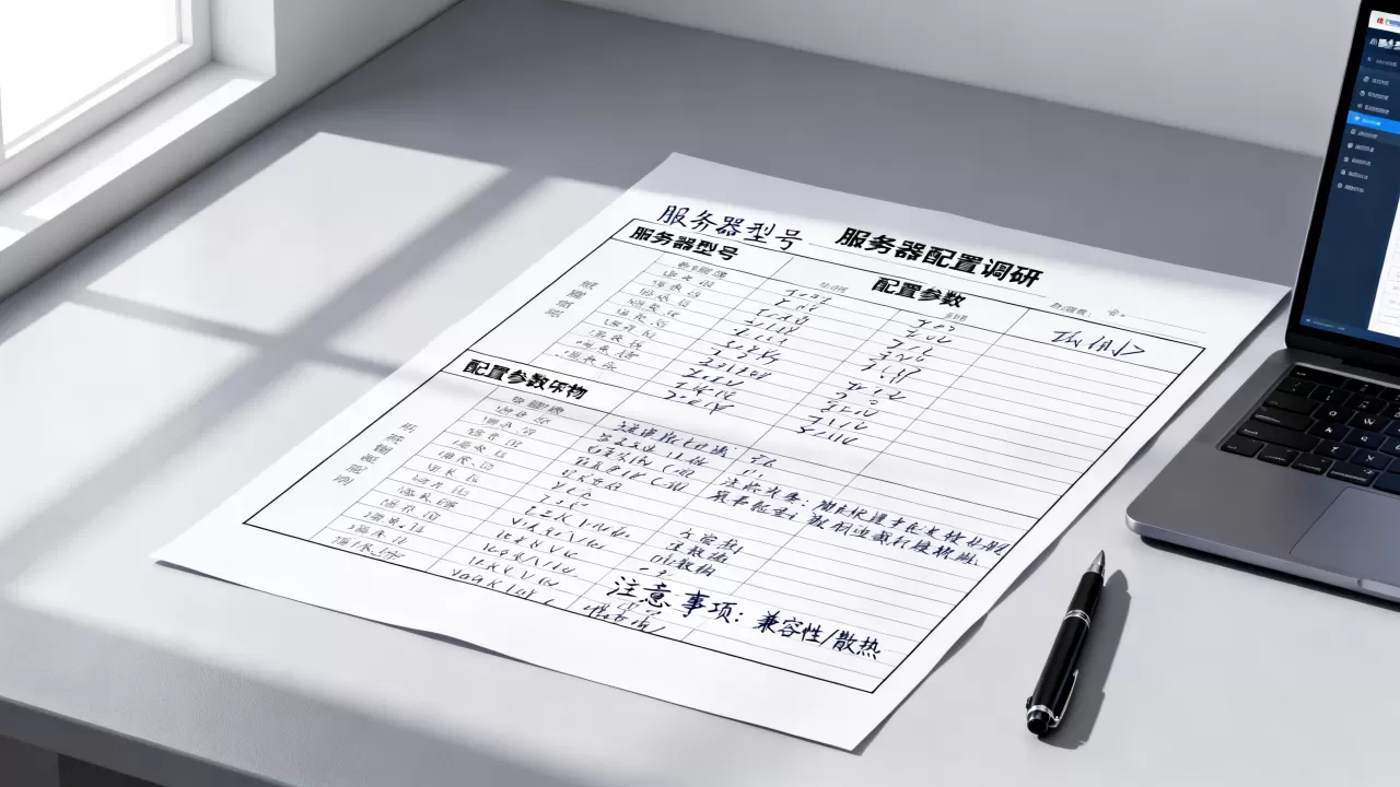 服务器配置调研表怎么做，有哪些注意事项？