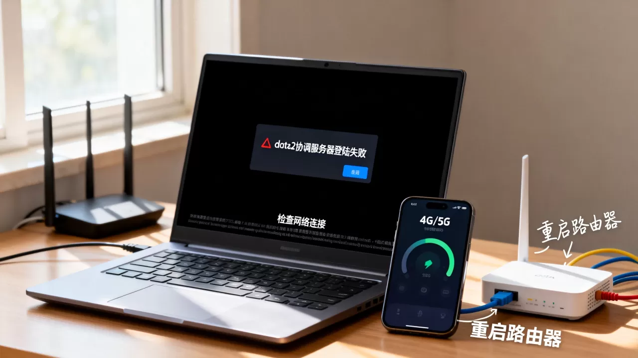 dota2协调服务器登陆不上是什么原因，怎么解决？