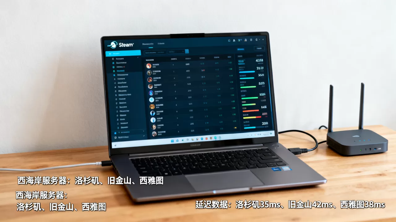 Steam西海岸服务器是哪些，哪个延迟低？