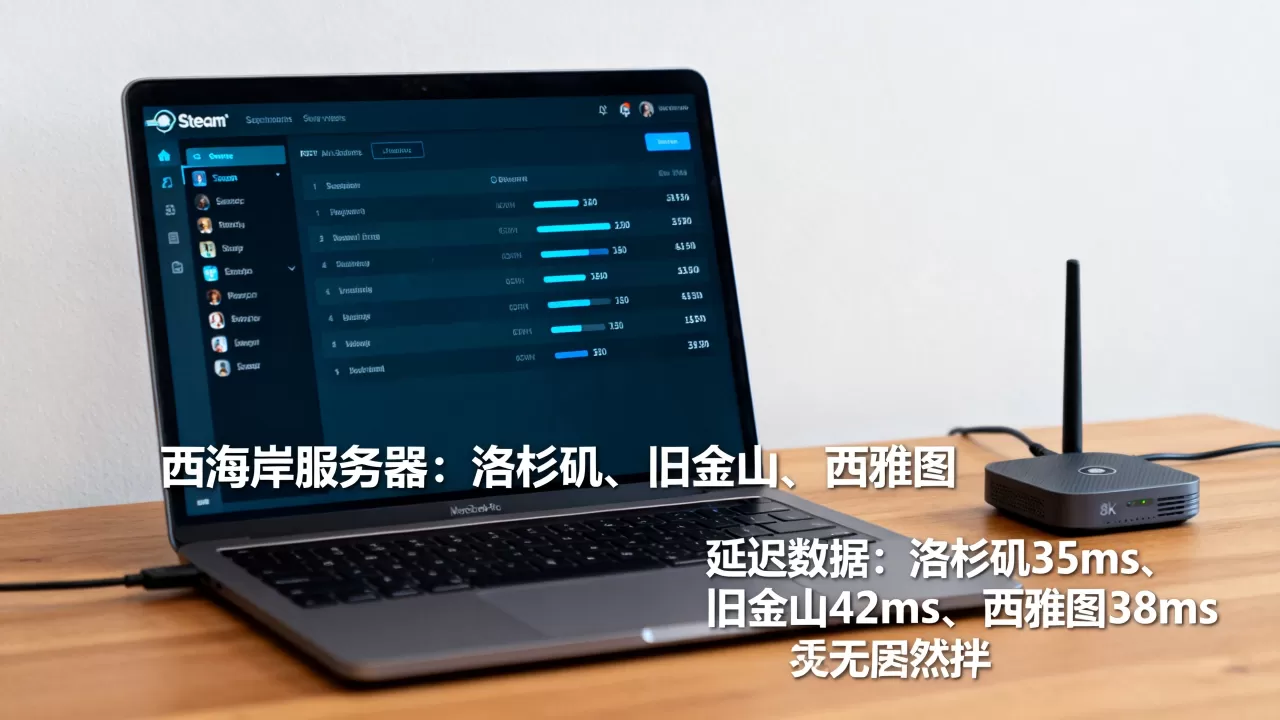 Steam西海岸服务器是哪些，哪个延迟低？