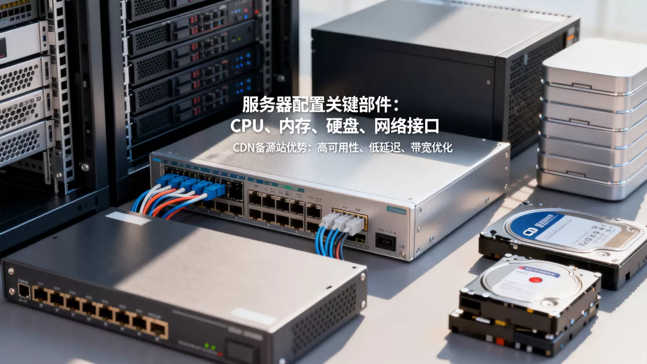 服务器配置包含哪些关键部件，CDN备源站优势有哪些？