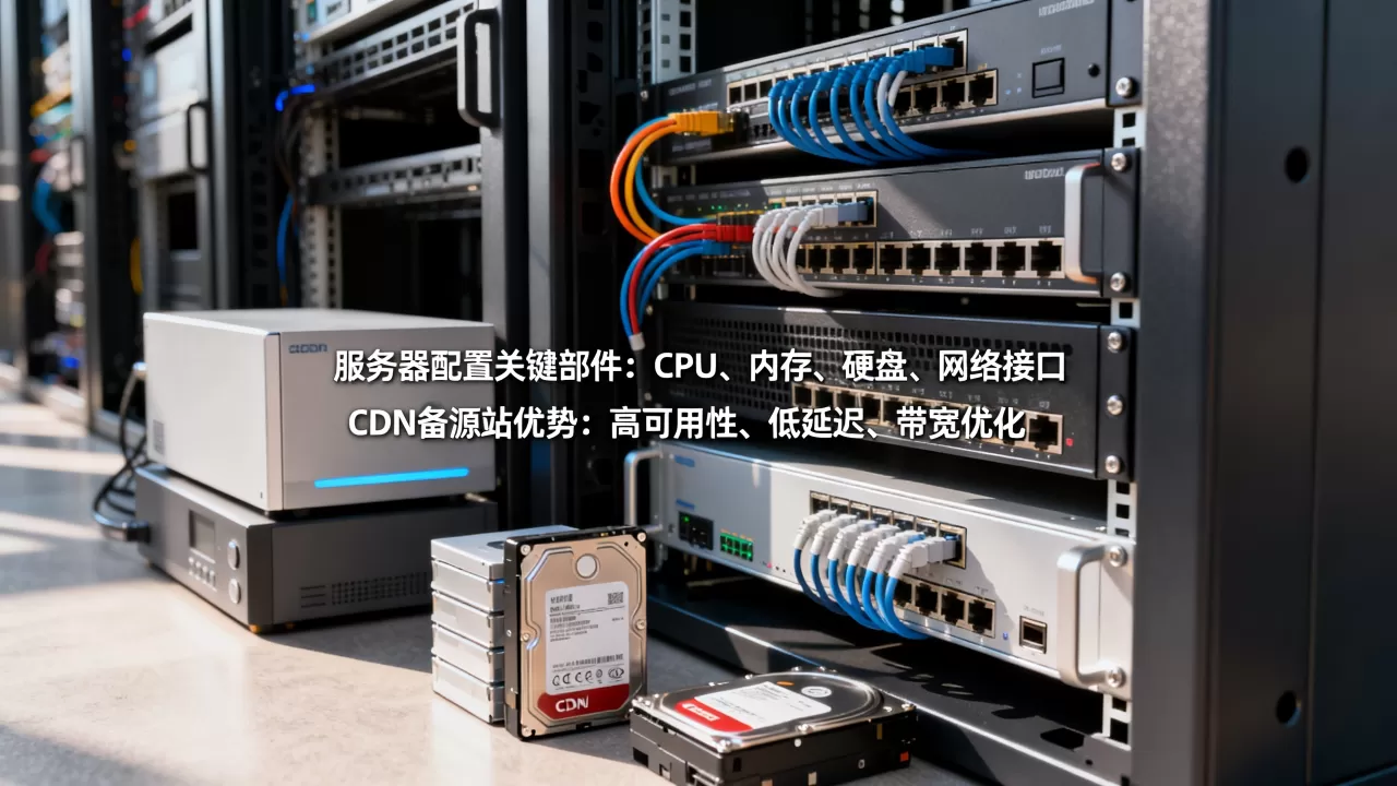 服务器配置包含哪些关键部件，CDN备源站优势有哪些？